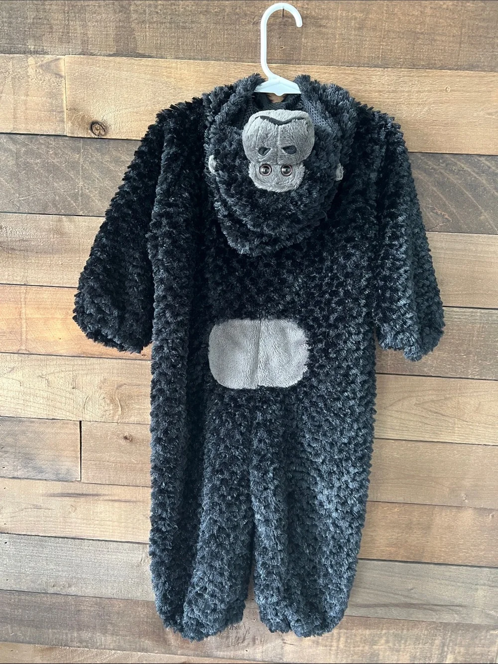 Kids Gorilla Hooded Halloween Costume Dress Up Size Ages 2-3